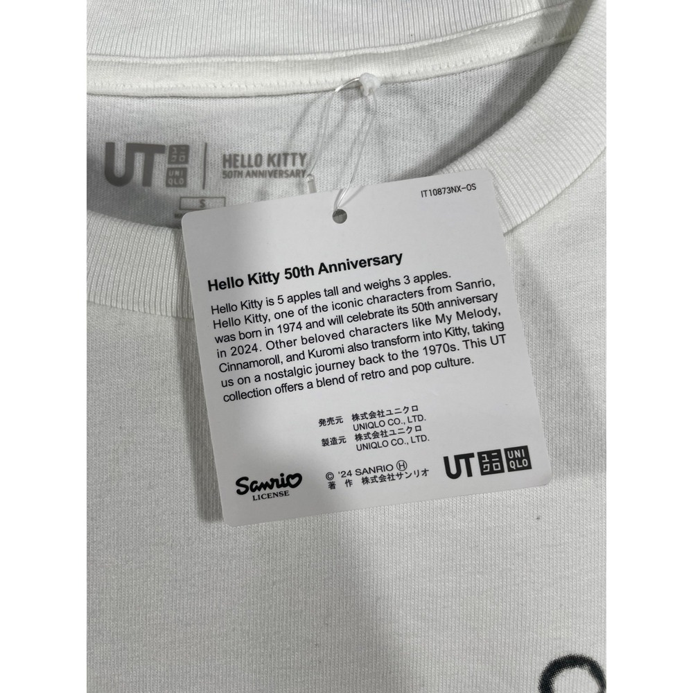 Uniqlo Hello Kitty Kuromi 50th Anniversary Graphic T-shirt Women Small White - Picture 5 of 11